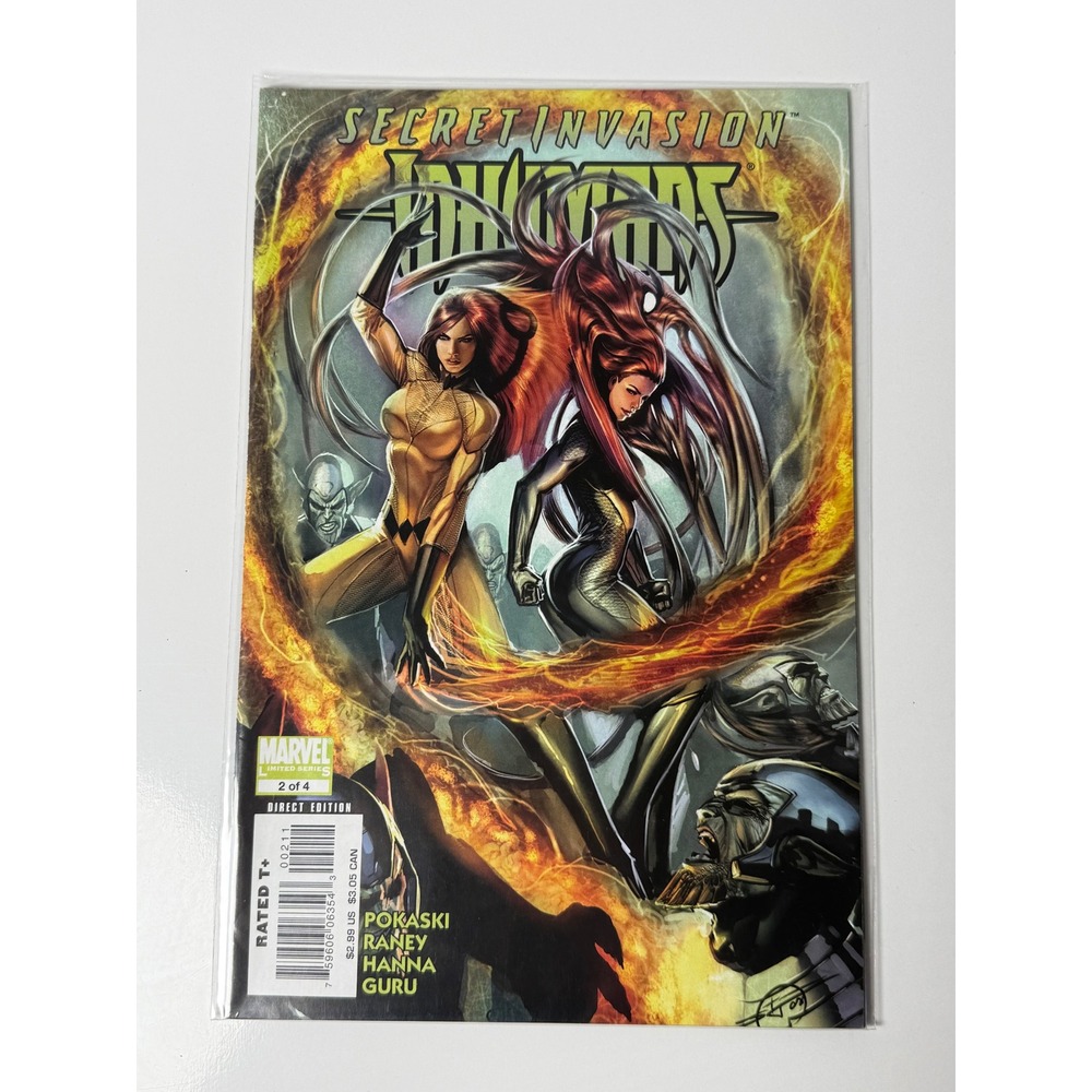 Secret‎ Invasion Inhumans 2 Marvel Comics 2008 Medusa Crystal Tom Raney Pokaski
